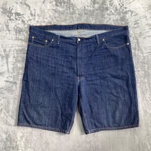Levi's Denim Shorts Men's Size 50 Blue Dark Wash Jorts 11"